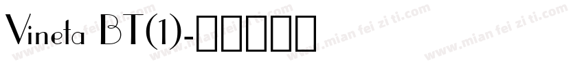 Vineta BT(1)字体转换